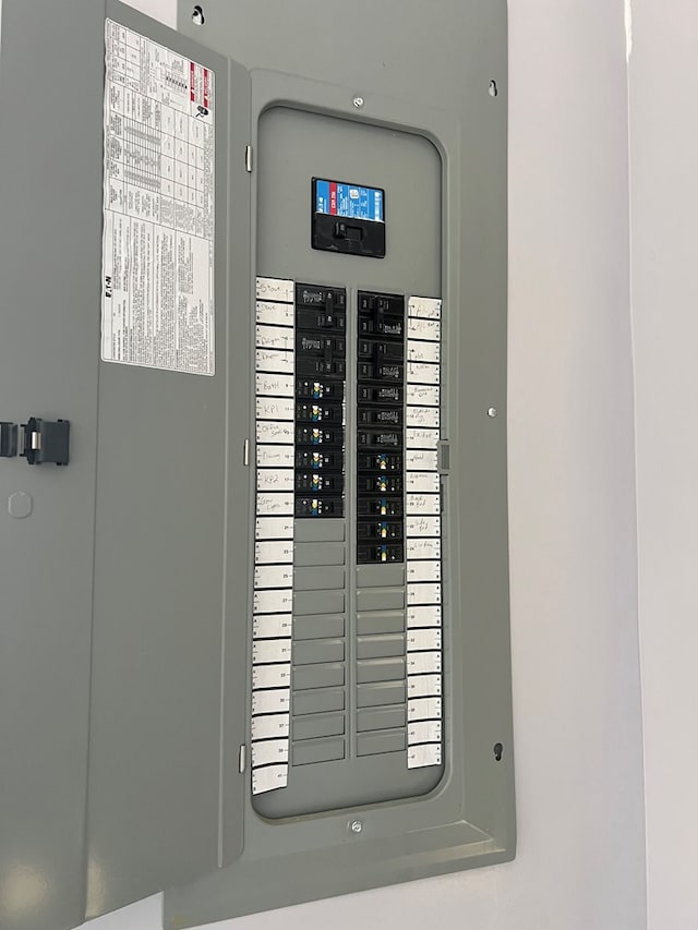 utility room with electric panel