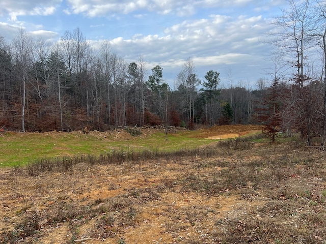 view of landscape featuring a view of trees