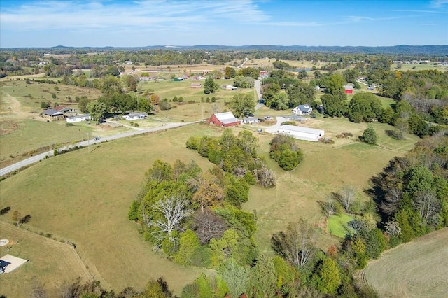 drone / aerial view featuring a rural view