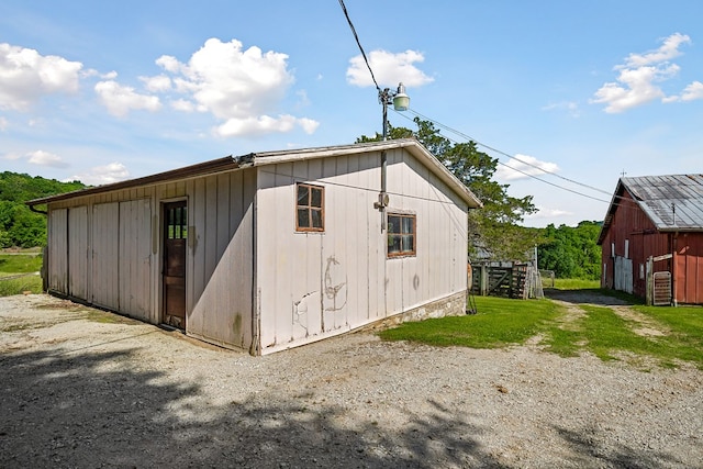 view of outbuilding with an outdoor structure