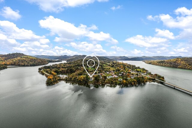 property view of water with a mountain view