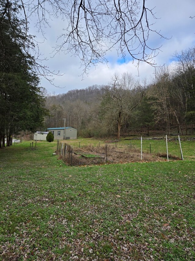 view of yard featuring a rural view