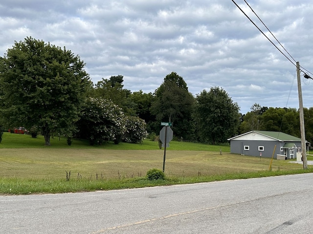 view of street featuring traffic signs