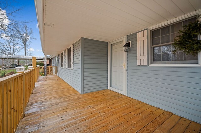 view of deck