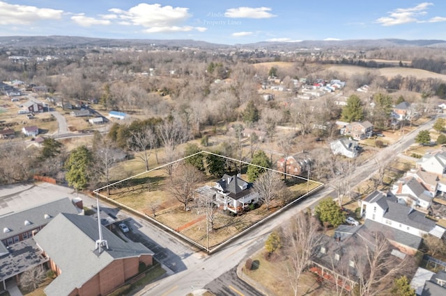 bird's eye view featuring a residential view