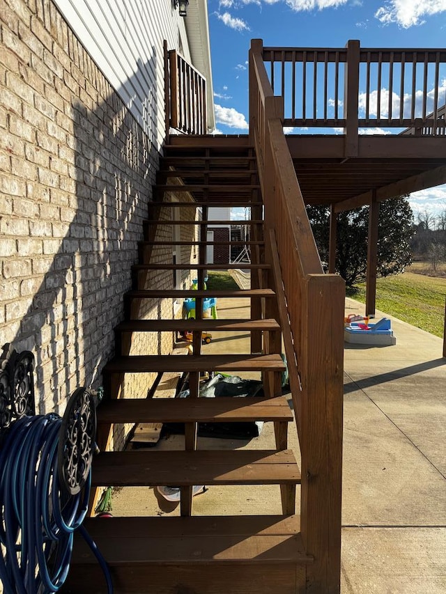 view of stairway