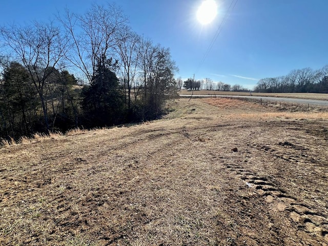 view of street featuring a rural view