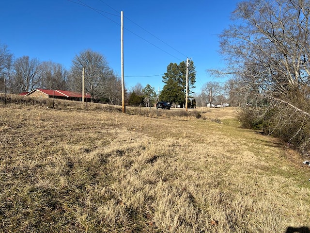 view of yard featuring a rural view