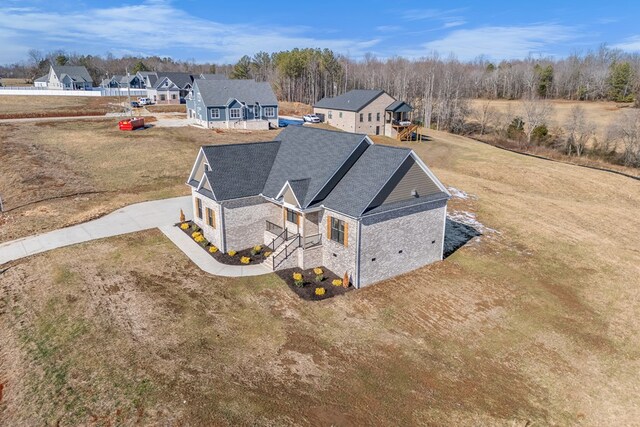 bird's eye view featuring a residential view