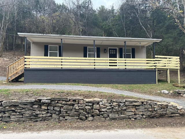 view of manufactured / mobile home