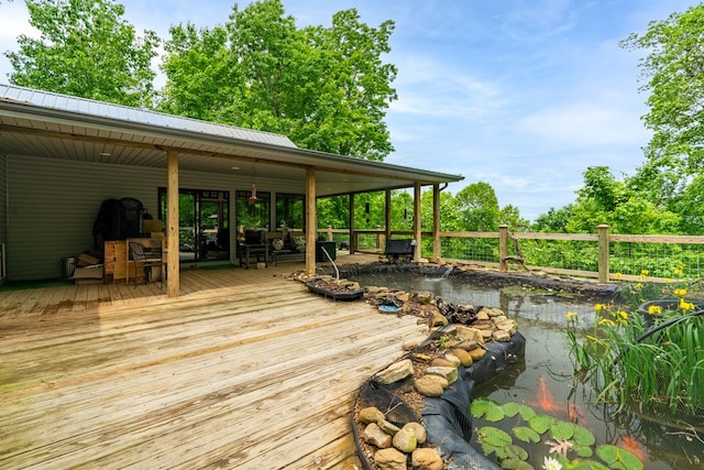 view of wooden terrace