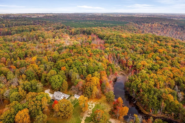 aerial view with a view of trees