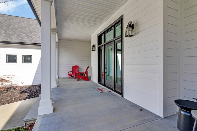 view of patio / terrace with a porch