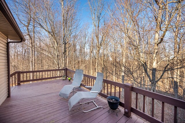 view of wooden terrace