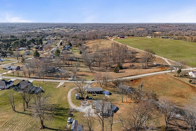 drone / aerial view featuring a rural view