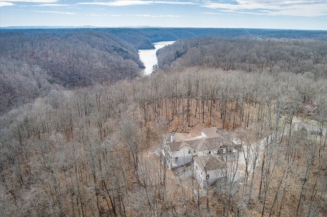 aerial view with a view of trees