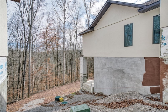 view of property exterior featuring stucco siding