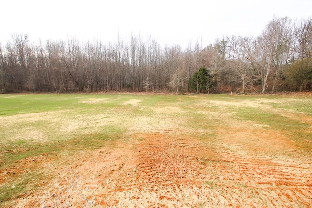 view of yard featuring a view of trees