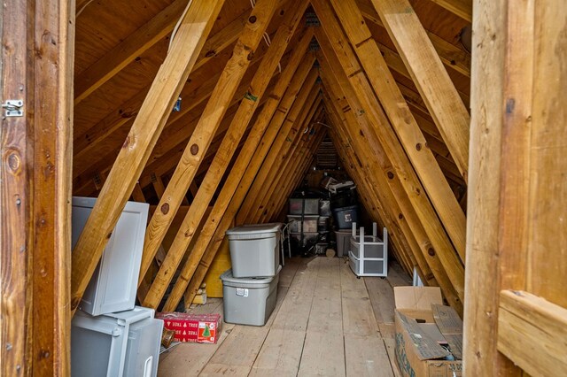 view of attic