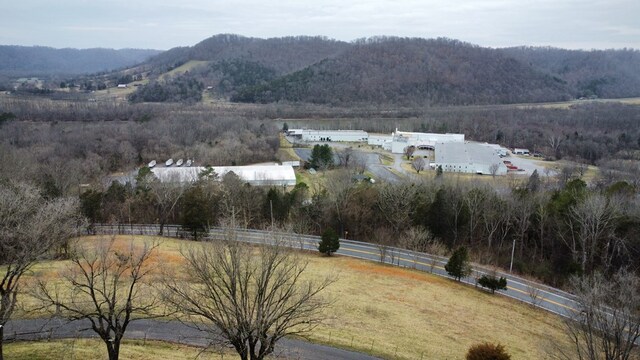 view of mountain feature with a rural view