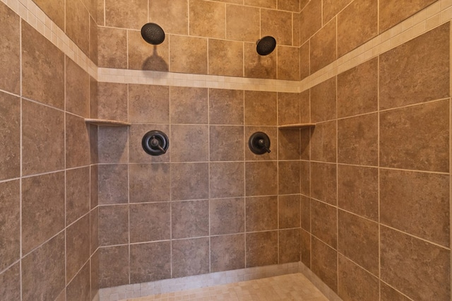 full bathroom with a tile shower