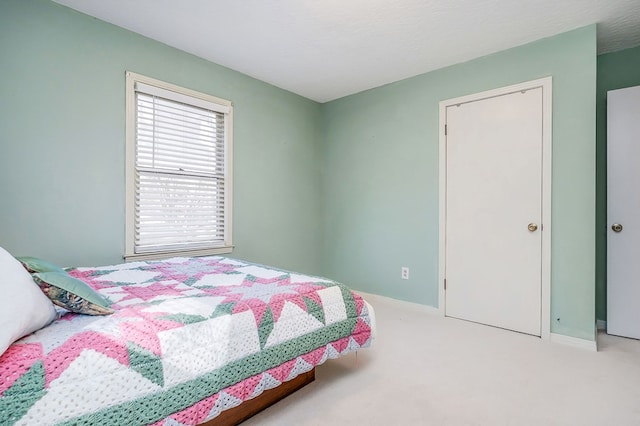 bedroom with carpet floors