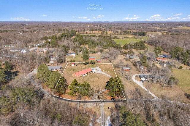 birds eye view of property