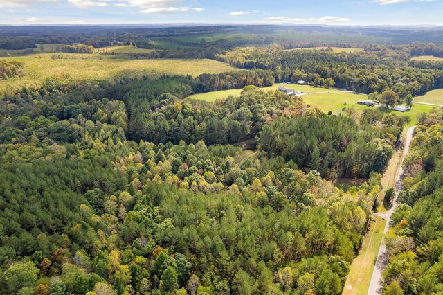 bird's eye view with a view of trees