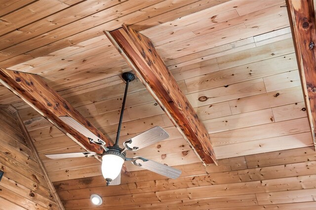 details featuring wood ceiling