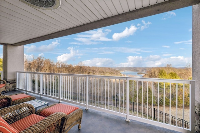 view of balcony