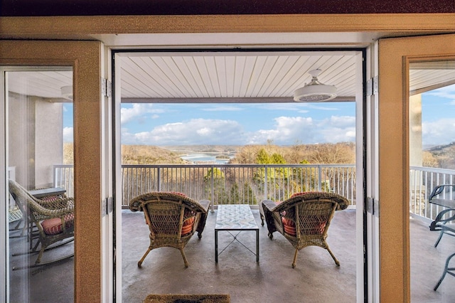 view of balcony