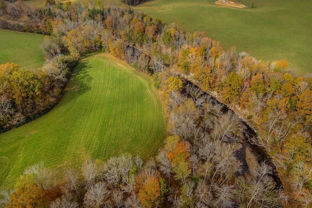 drone / aerial view featuring a rural view