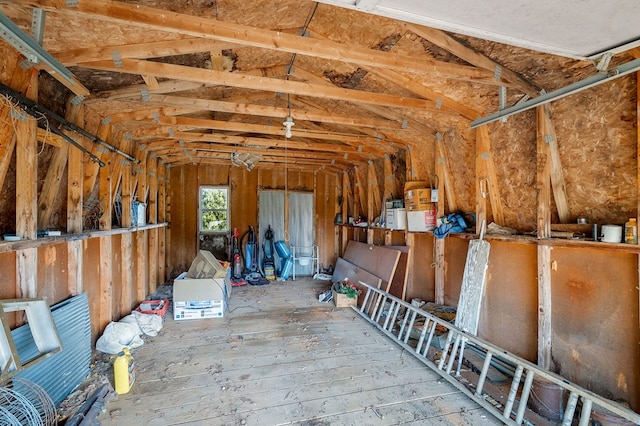 storage featuring a garage