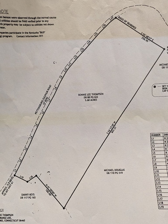 Listing photo 2 for 5.6AC Peytonsburg-Sulphur Rd, Burkesville KY 42717