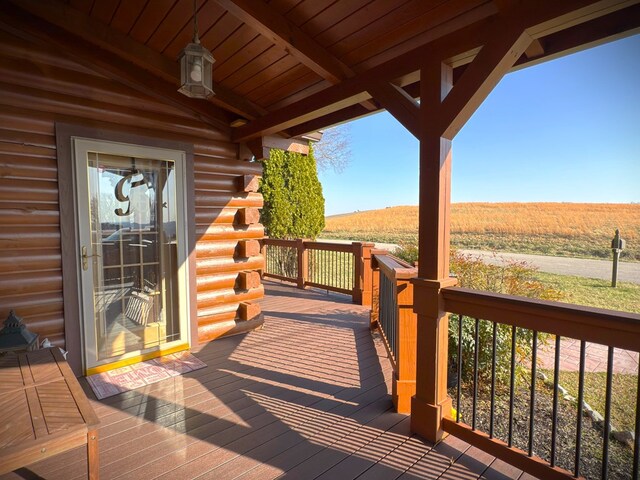 view of wooden terrace