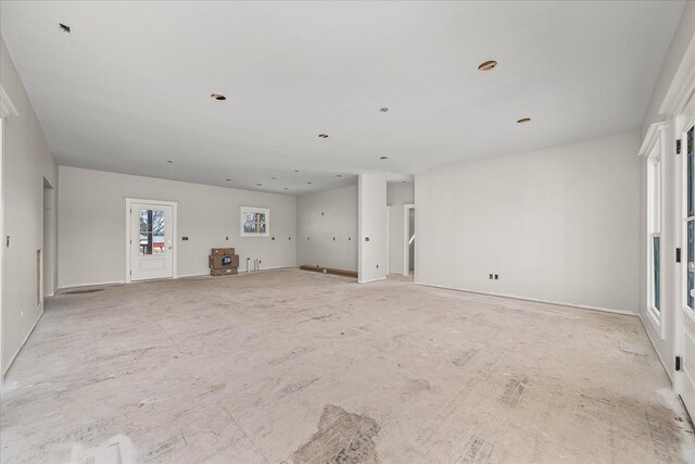 view of unfurnished living room