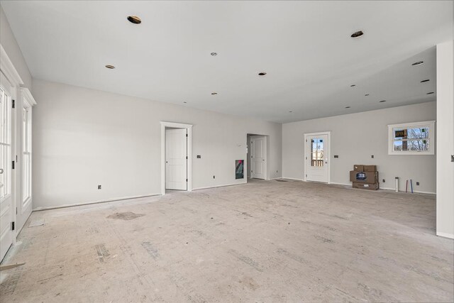 interior space with baseboards