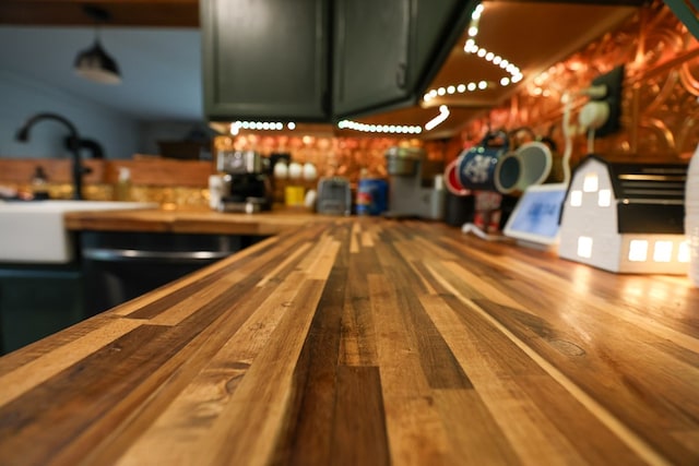 interior space with wood finished floors and bowling