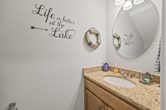 bathroom featuring vanity