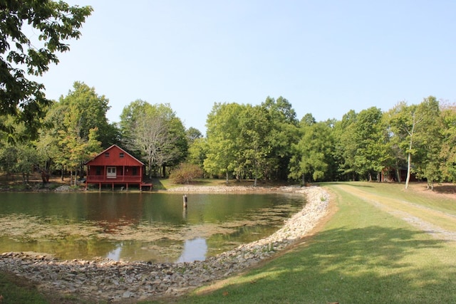 view of water feature