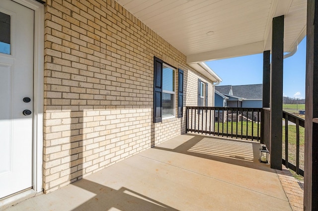 view of balcony