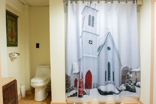 full bathroom with vanity and toilet