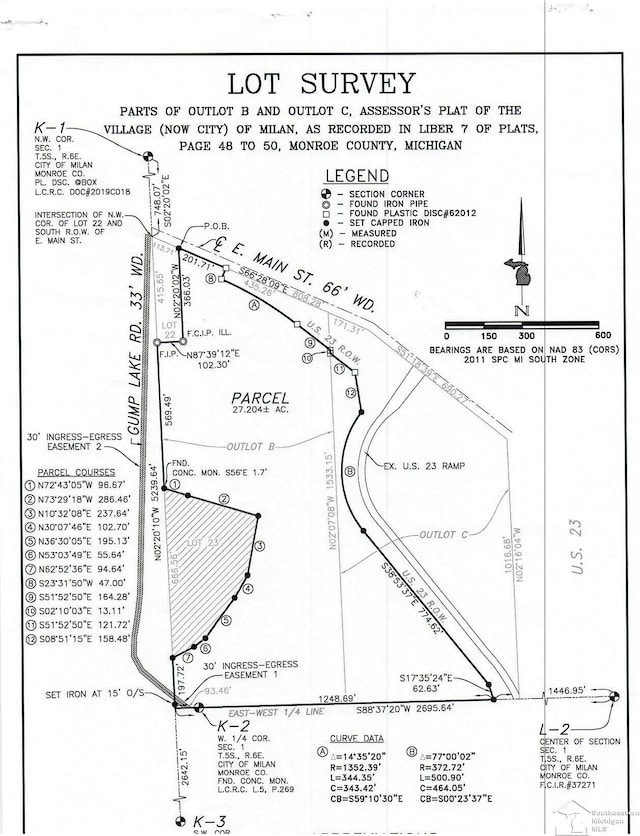 1 E Main St, Milan MI, 48160 land for sale