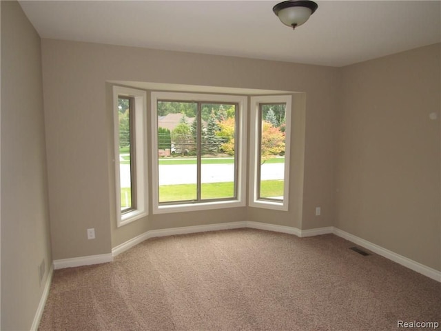 empty room featuring carpet flooring