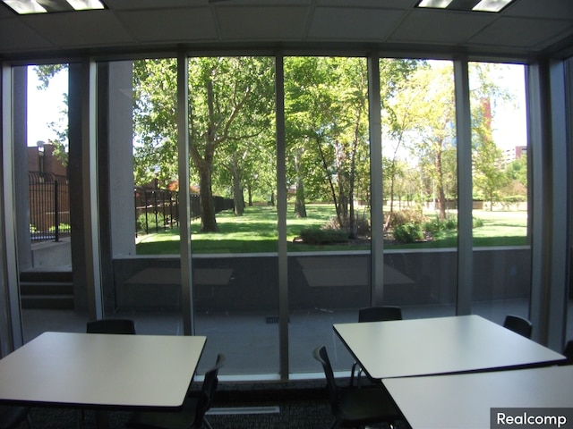 interior space with plenty of natural light