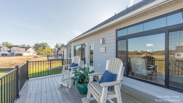 45 Gallery Pointe Dr, Saline, MI 48176 - view of wooden terrace