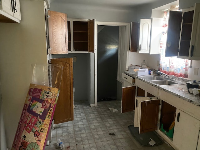 16062 Carlisle St, Detroit, MI 48205 - kitchen featuring a sink and light countertops