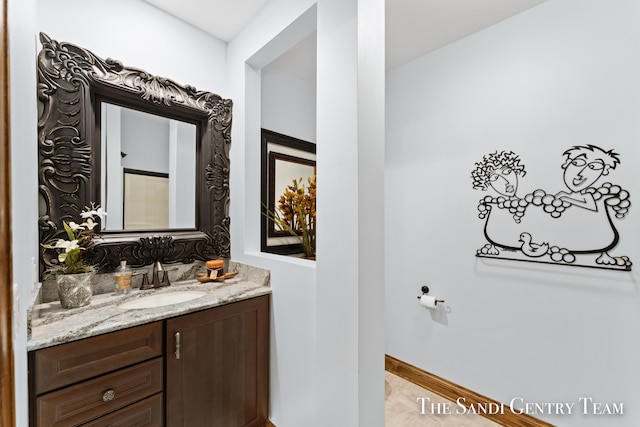 bathroom with vanity