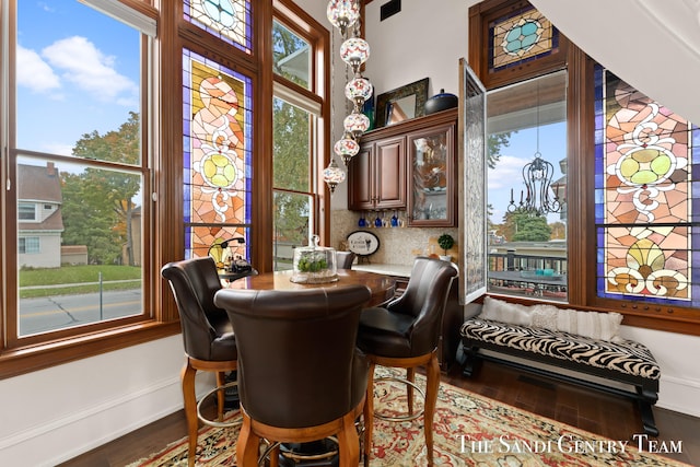 dining room featuring hardwood / wood-style flooring