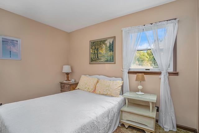 bedroom featuring carpet flooring